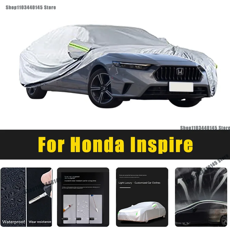 Full Car Covers Outdoor Sun UV Protection Dust Rain Snow Oxford cover Protective For Honda Inspire Accessories