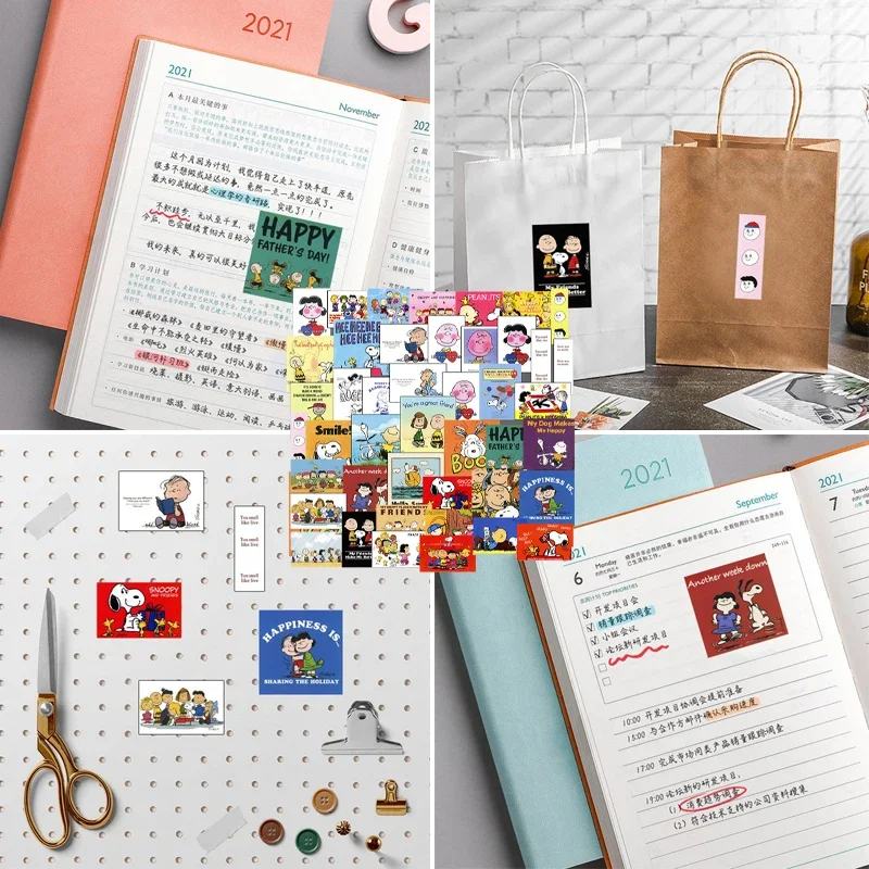 

10 / 44 Pcs Snoopy Cartoon Stickers Anime Waterproof Laptop Luggage Bike Motorcycle Bicycle Guitar Phone Car Sticker Kid Gift