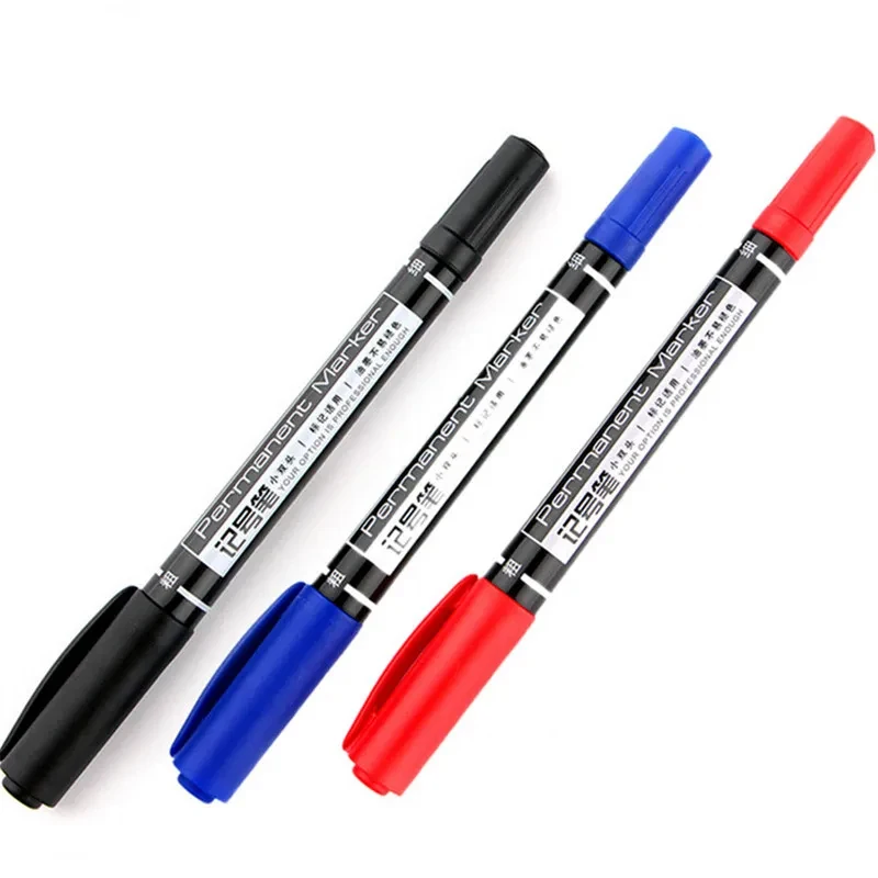 1/2 Uds. Rotuladores artísticos de alta calidad 6824, resistentes al agua, de doble punta, 0,5/1,0mm, negro, azul, rojo, papelería para estudiantes y oficina