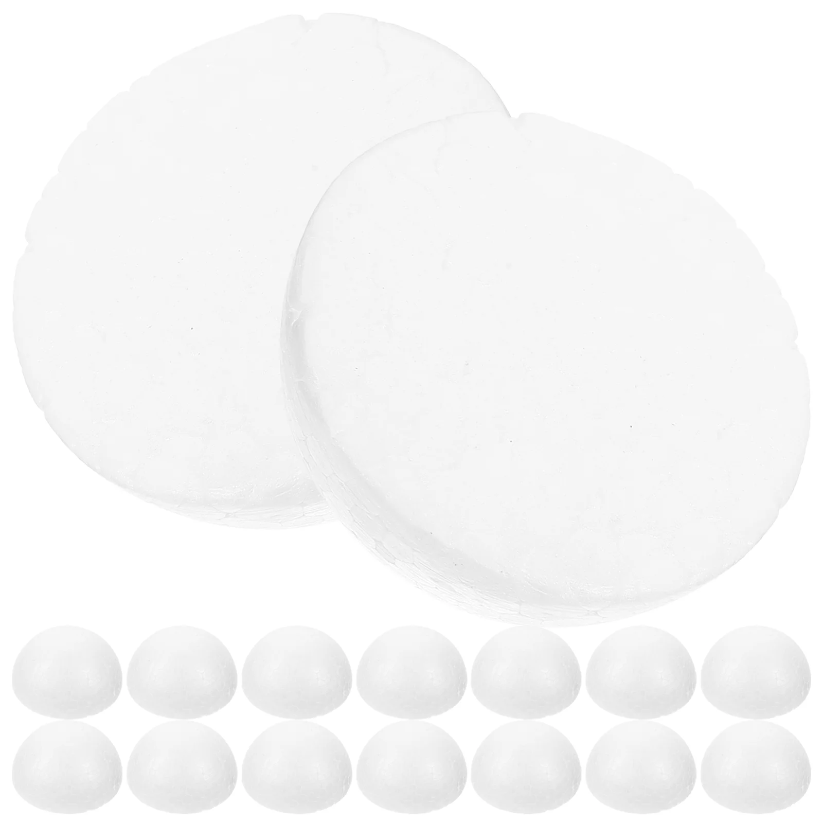 100 Pcs Ball Foam Half Craft Girls Toys Small Children DIY Semicircle Ornament Toddler Kids