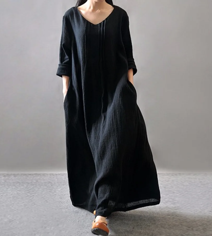 2026 Hot sale Herfst Katoen Li - Maxi Dress Boho recensie en prijs
