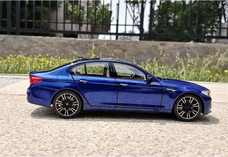 1/18 For BMW M5 F90 2018 BMW M Power Diecast Metal Car Model Kid Toy boys girl Gifts Collection Display Blue Metal,Plastic