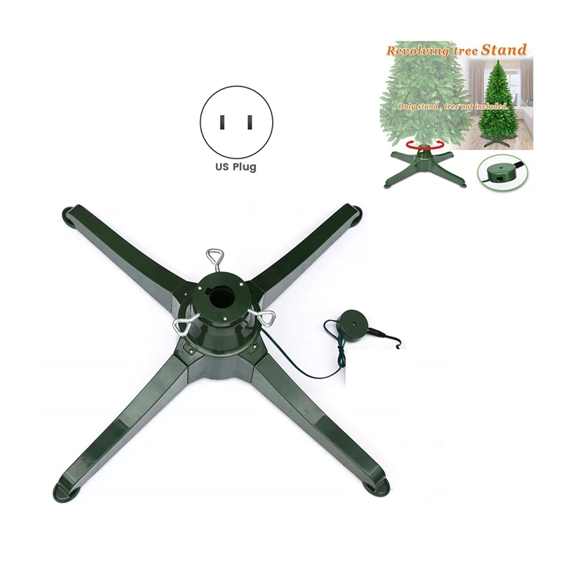 

Rotating Tree Stand Revolving Tree Holder Base For Artificials Christmas Trees Tree Stand For Christmas US Plug