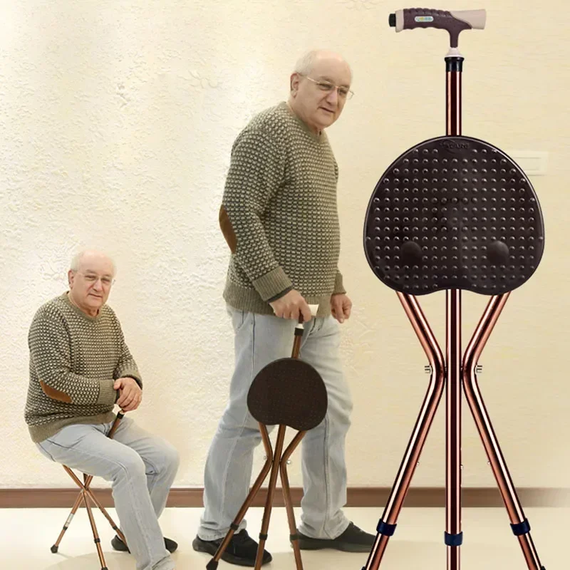 

Portable Old People Stool Stool Foldable Walking Stick Stool Ultralight Tourist Senior Furniture Krukken LLSC
