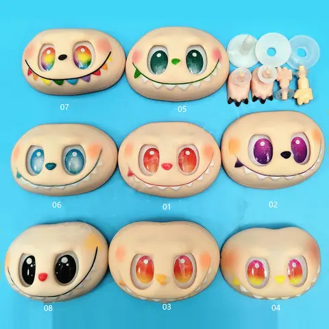 Accessoires de visage de poupée de 3 générations, accessoires de bricolage, accessoires de changement de visage, accessoires de visage Labubu, accessoires de jouets personnalisés