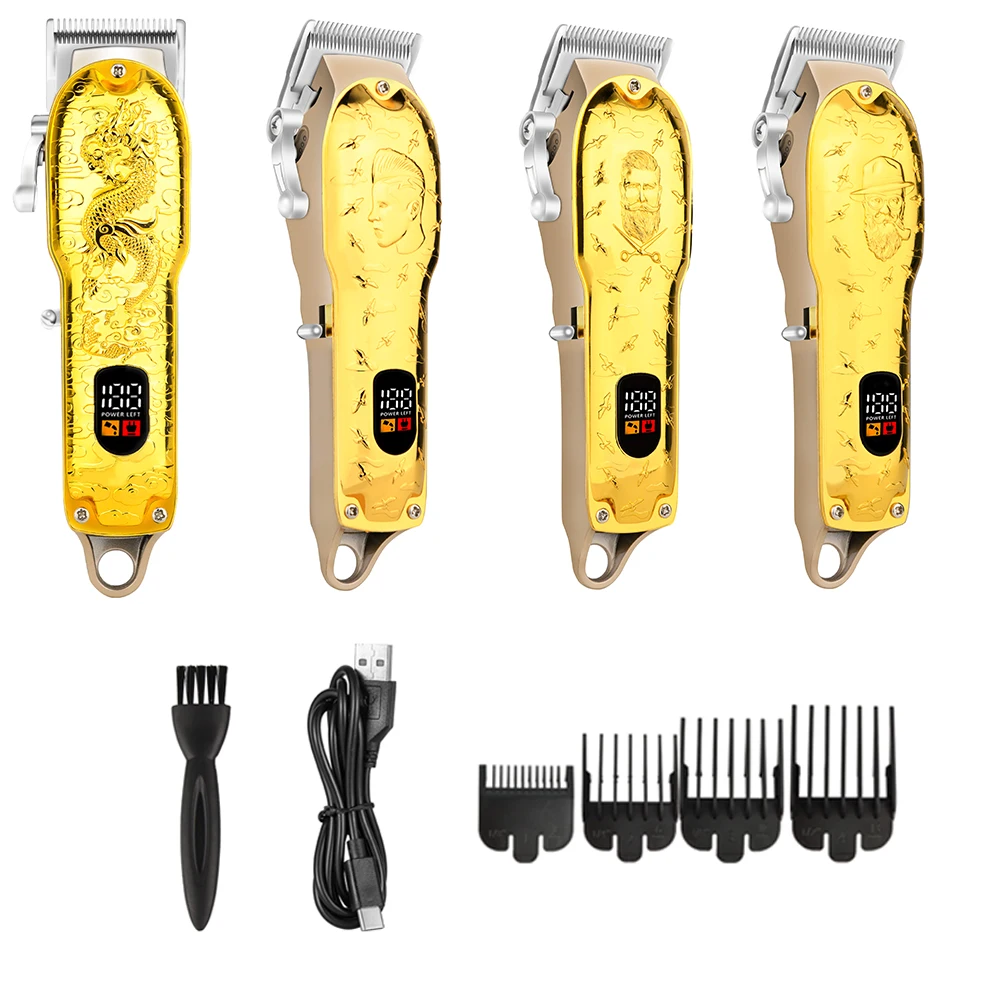 LX300 Electric Hair Clipper UBS Rechargeable Cordless Beard Trimmer Men Powerful Electric Hair Clipper Trimming Tool