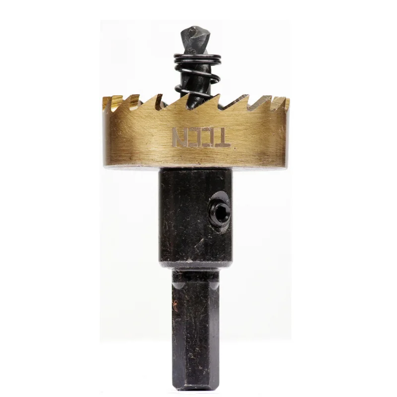 

M35 Titanium Coated HSS Drill Bit 25mm (63/64") High Speed Steel Hole Saw for Woodworking Machinery Parts and Metal Cutting