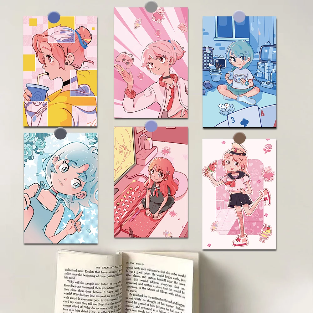 

10PCS Weekend Girl Notebook Posters Stickers Art Picture Living Aesthetic Photography DIY Home Wall Room Decoration 10×15CM ﻿