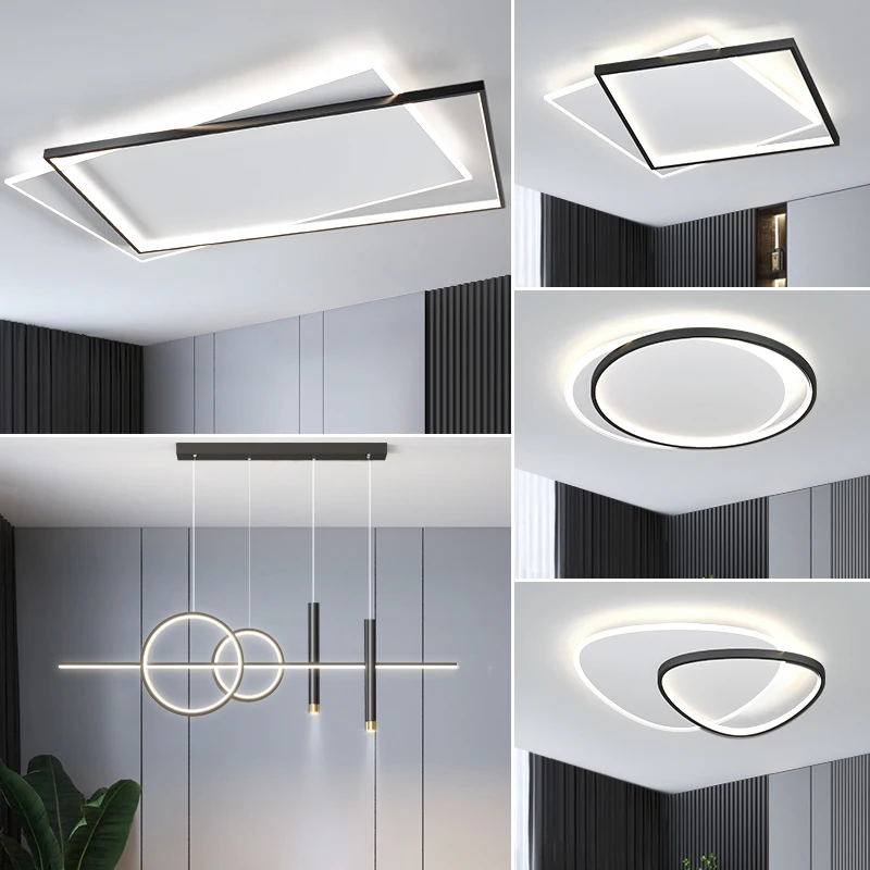 

Living room main light minimalist modern minimalist ceiling light atmospheric Zhongshan lighting whole house package