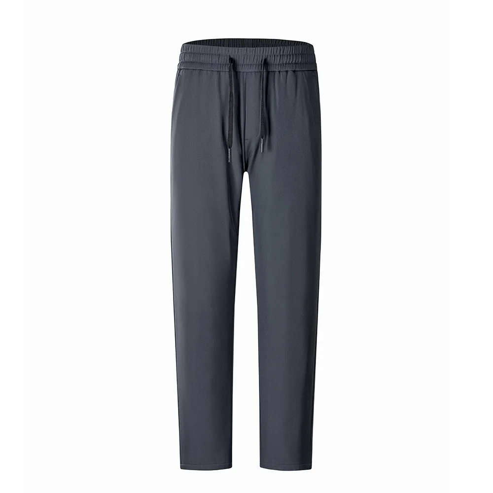 Men Business Down Pants Winter Thickened Goose Down Padded Warm Trousers Man Straight Cut calca termica masculina inverno PT-611