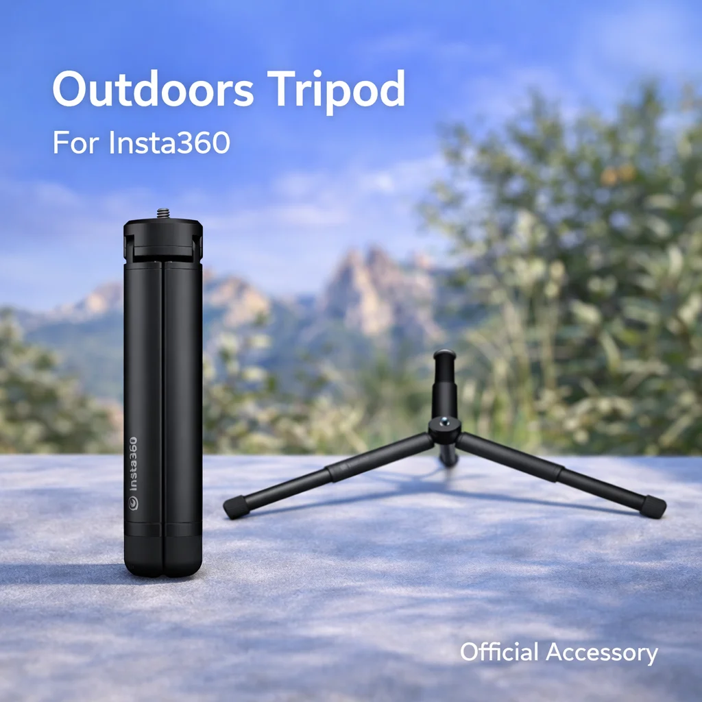 

Портативный штатив Insta360 для уличной съемки с раскладными ножками и устойчивой опорной базой для использования на открытом воздухе