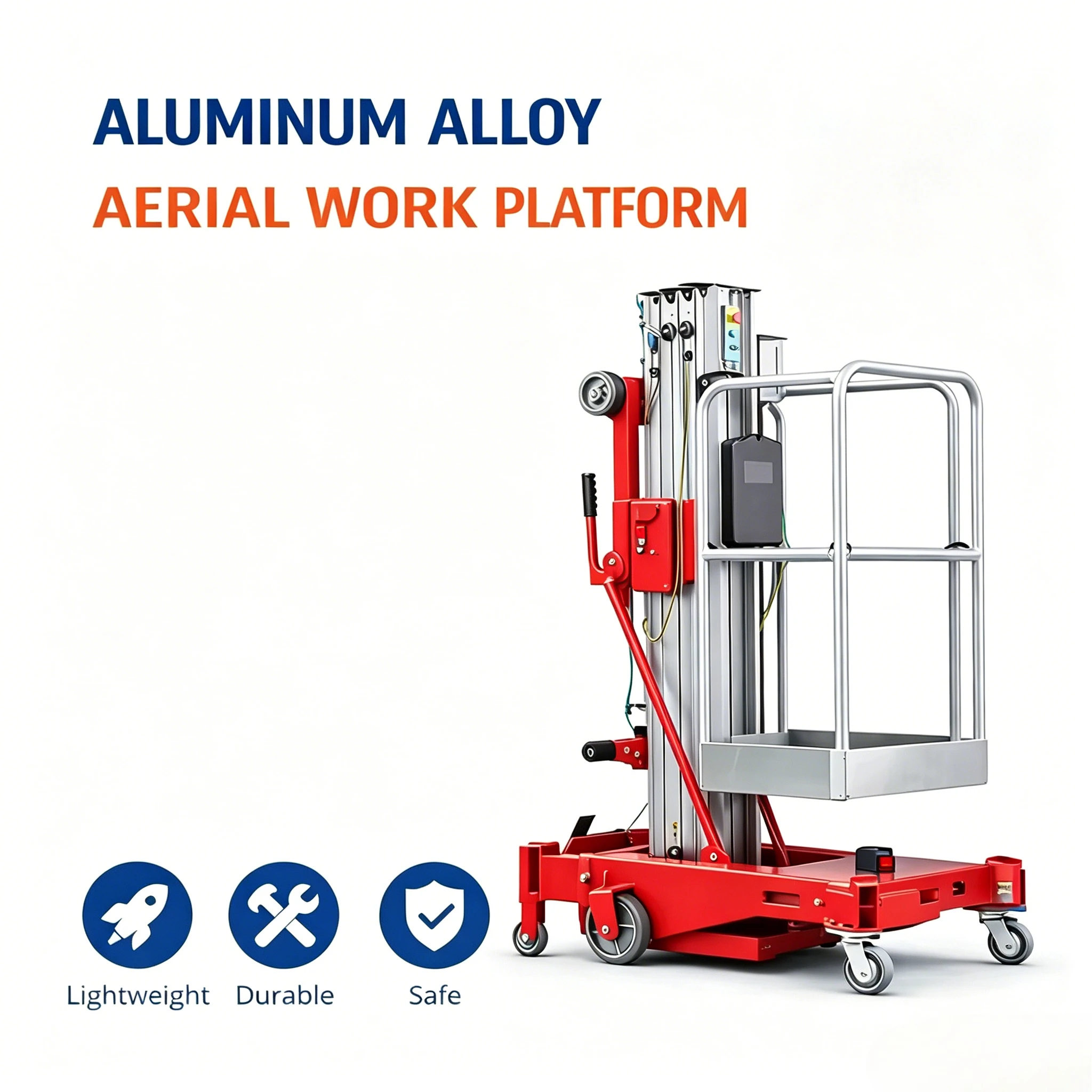 New 4m 6m 8m 10m Hydraulic Mobile Electric Scaffold Lift Platform Aluminum Alloy Elevator Lift  for Construction Customized