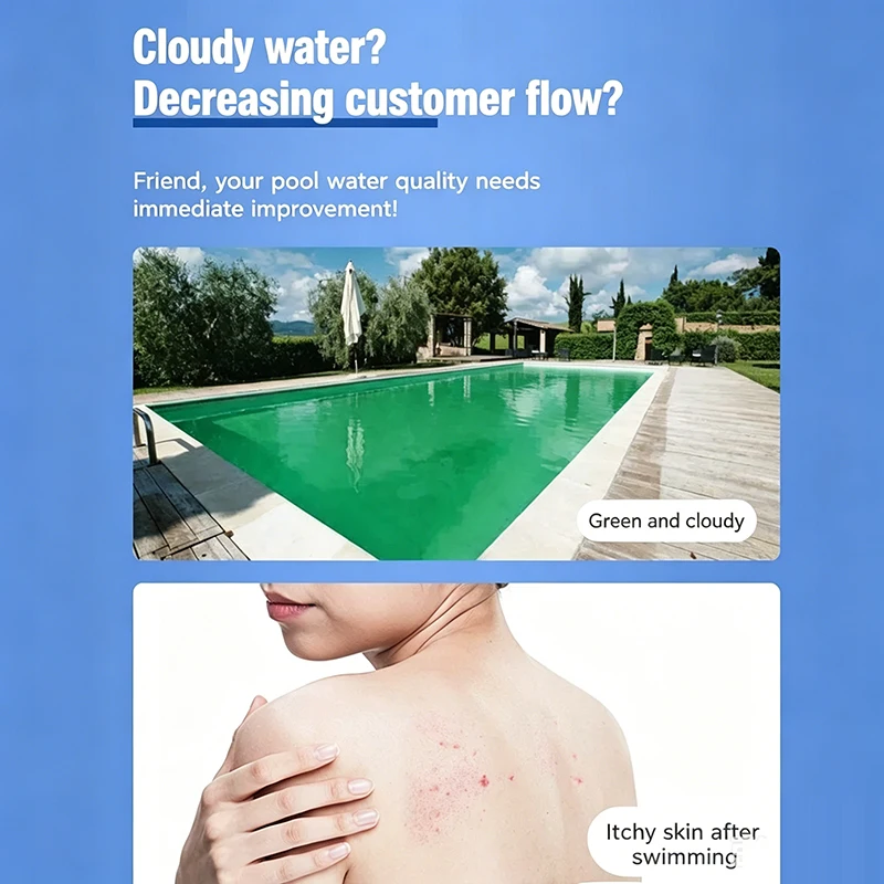 KJM-100pcs Pool Water Treatment Tablets For Clear Fresh Spa Swimming Pools Hot Tubs Safe Easy To Use - view 6