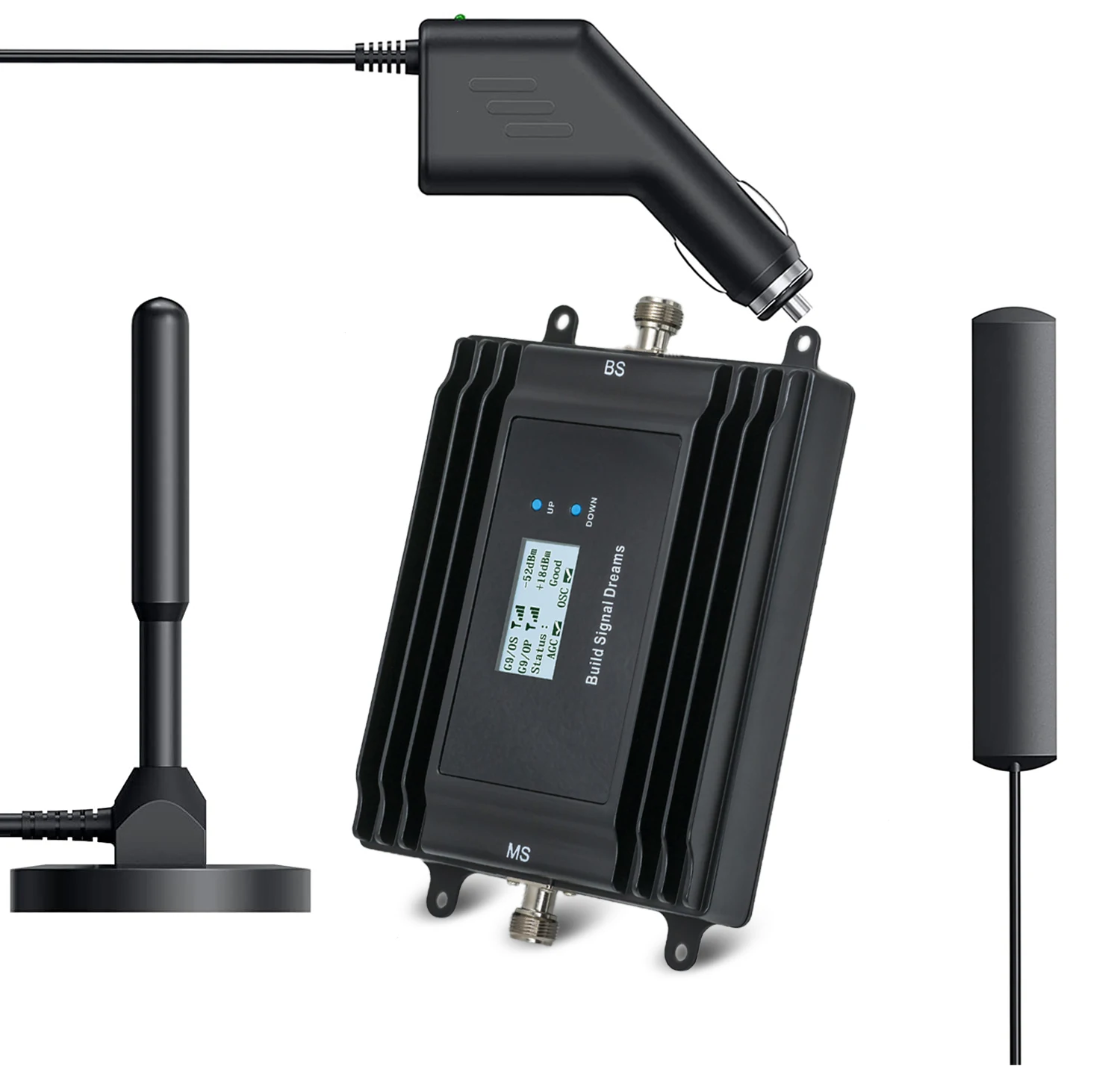 

Car Signal Booster 2G 3G 4G For Truck Bus RV Tri Band 700/800/900/1800/2100Mhz Vehicle Repeater GSM Amplifier Plug and Play