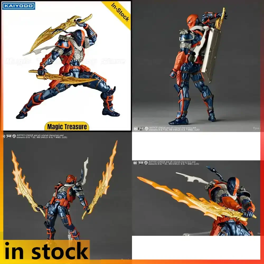 

KAIYODO DC Comics Deathstroke Action Figure Collectible Model Toy with Detailed Sculpt Painted Finish Poseable Joints Display
