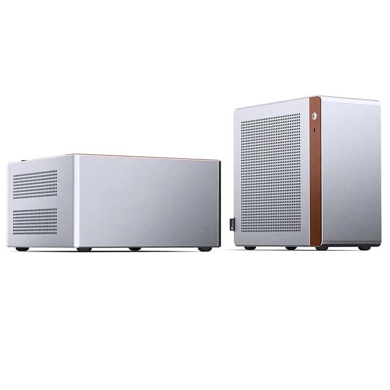 JONSBO NV10 シャーシ ITX MINI フルアルミメッシュ通気性サポート 1U FLEX 電源対応 縦置きまたは横置きデスクトップコンピューターケース