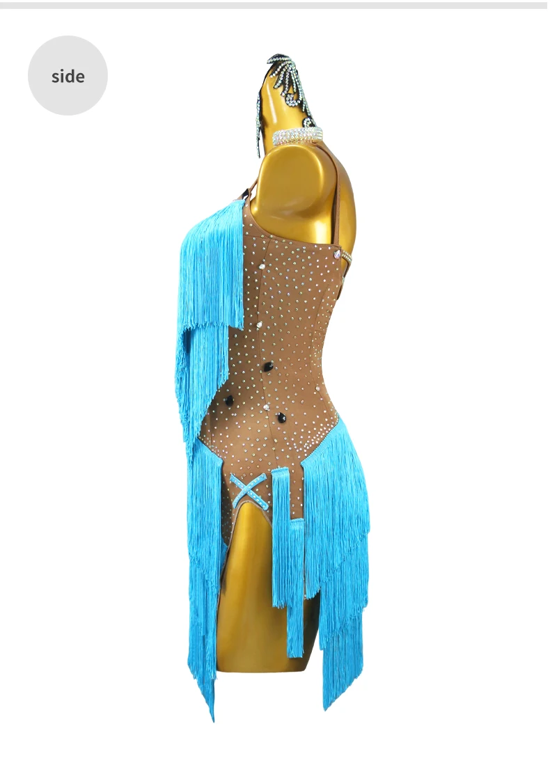 Damen-Kleid Karnevalskostüm Mädchen Sexy Ballsaal-Tanz-Wettbewerb Lateinamerikanische Kleidung Elegantes Bühnen-Abschlussball-Outfit 2026 Party-Auftrittsanzug – Detail 10