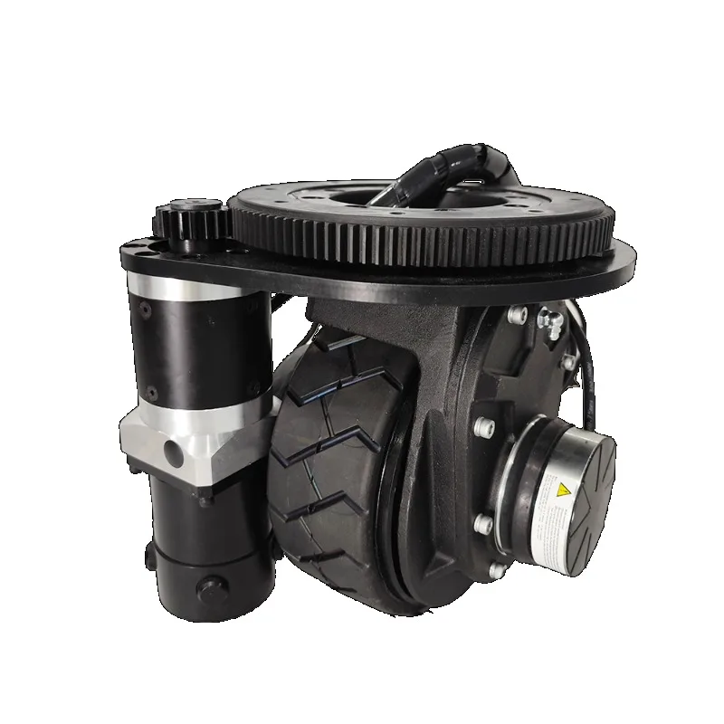 

650W 48v horizontal steering wheel motor controlled drive wheel with knurled surface design