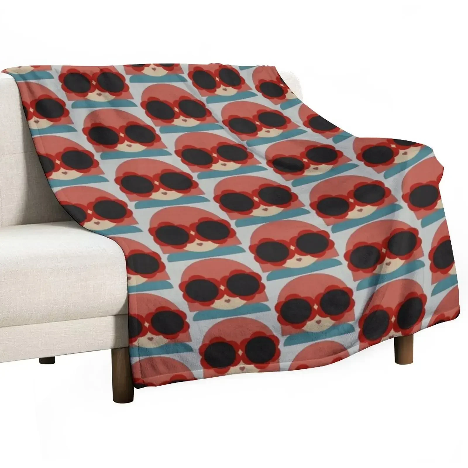 

orla kiely lola,New color,orla kiely lola pattern Throw Blanket Lightweight Warm Blanket for Indoor Outdoor Use