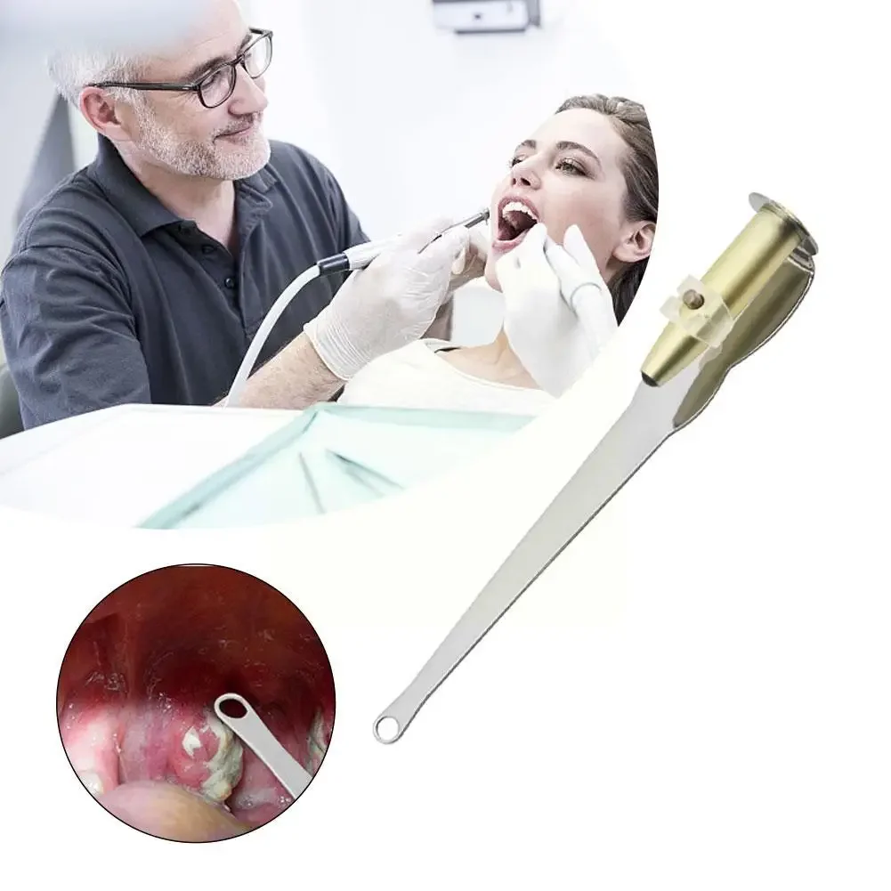 Ear Wax Tonsil Stone Remover Tool LED Light Stainless Steel Remover Mouth Cleaning Care Tool Tonsil Stone Remover Cleaning Tools