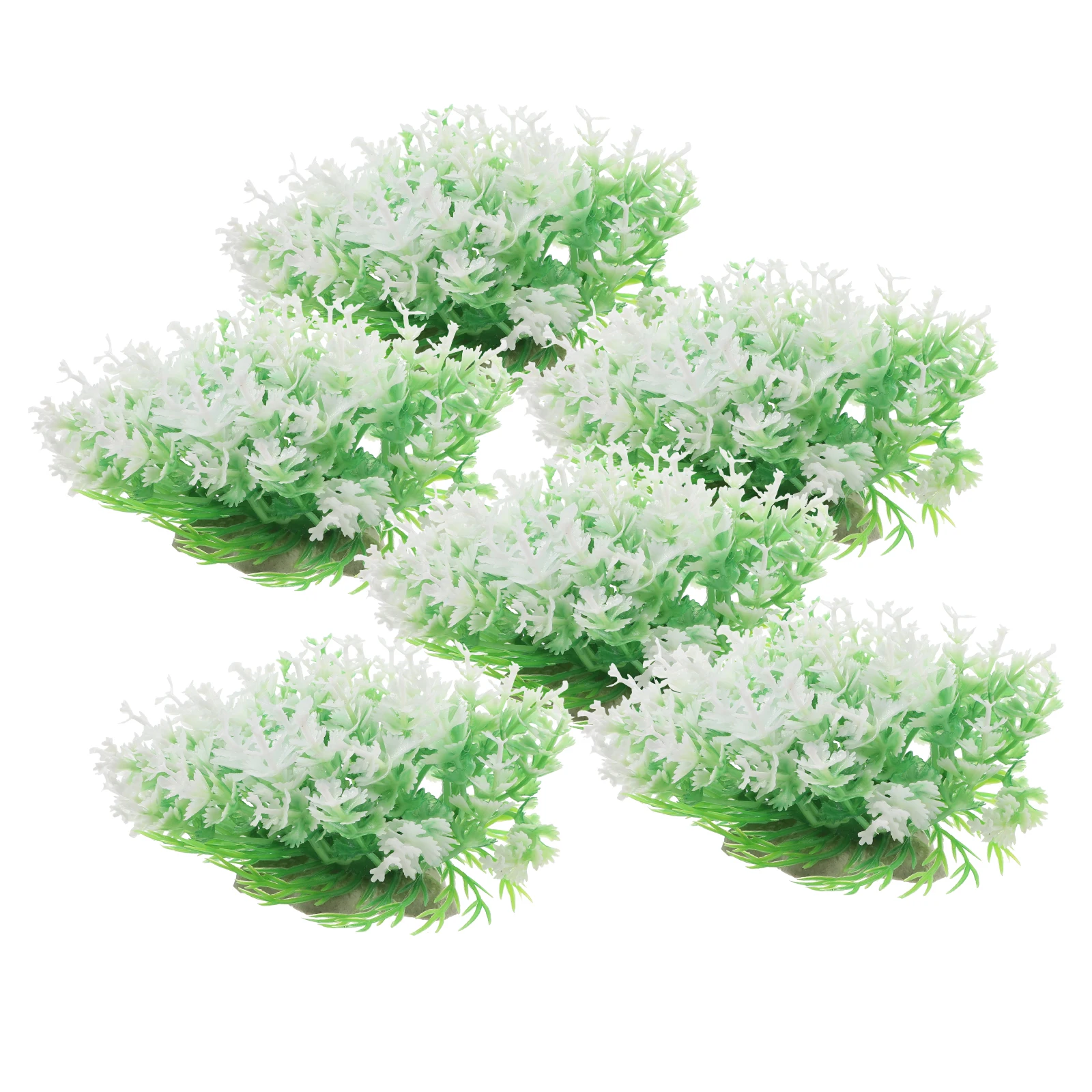 

6pcs Realistic Aquarium Plants Simulation Aquatic Plant Fish Tank Landscaping Decorations For Betta Goldfish Artificial Plants