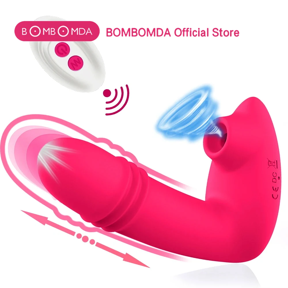 Vagina Sucking Vibrator 10 Speeds Telescopic Vibrating Sucker Oral Sex Suction Clitoris Stimulator Erotic Sex Toy for Women Mast