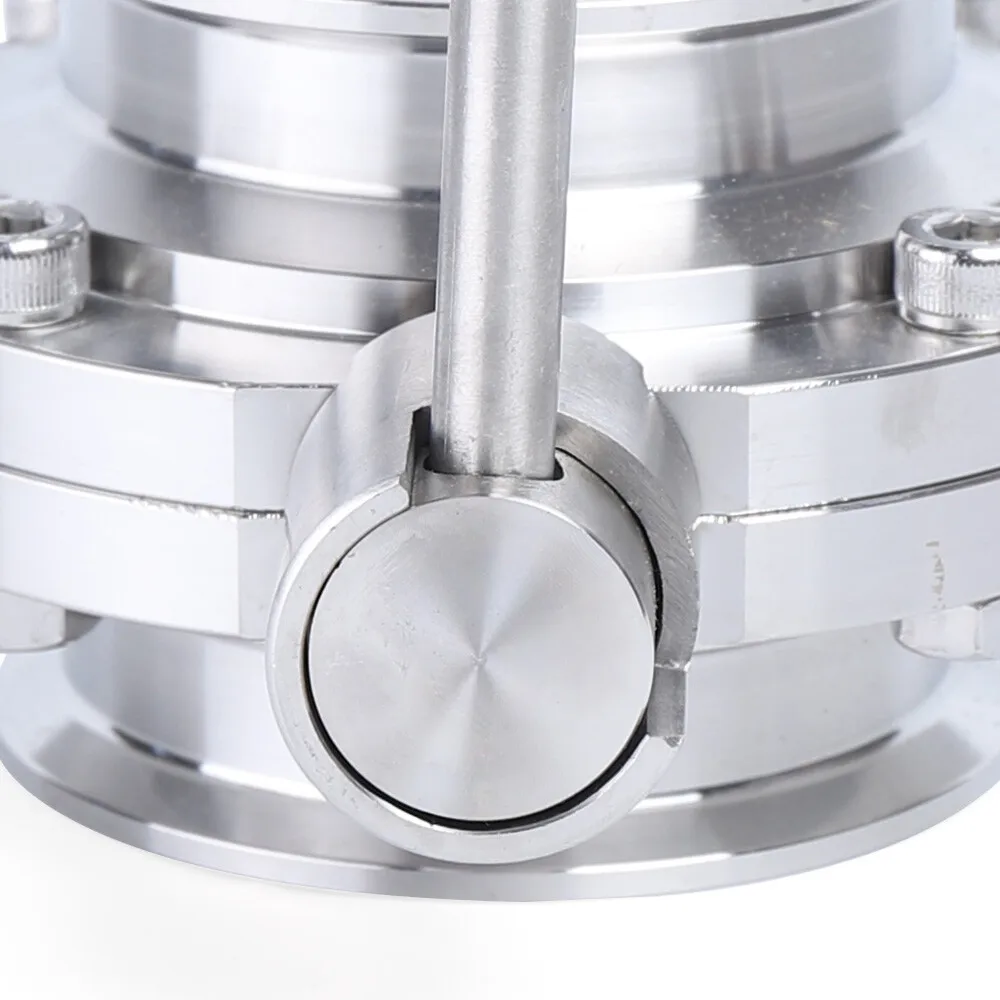 Silver Butterfly Valve(Attractive&Easy to Maintain) - Silver Tone&Smooth Lines&Blends Into Workplaces, Smooth Surface