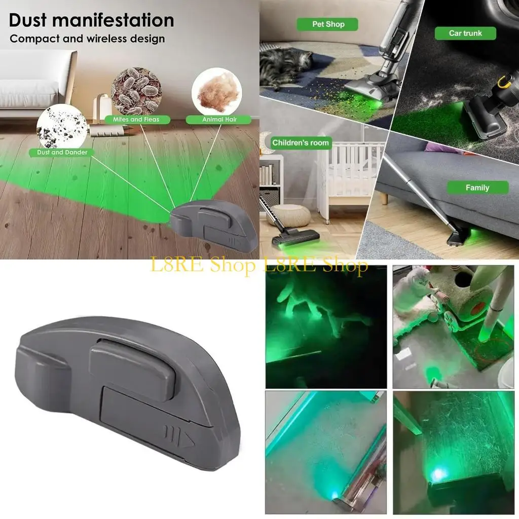 L8RE Vacuum Cleaner LED Lamp Pet Hair Display Lamp Clear Dust Display Lamp Vacuum Cleaner LED Dust Detection Lamp