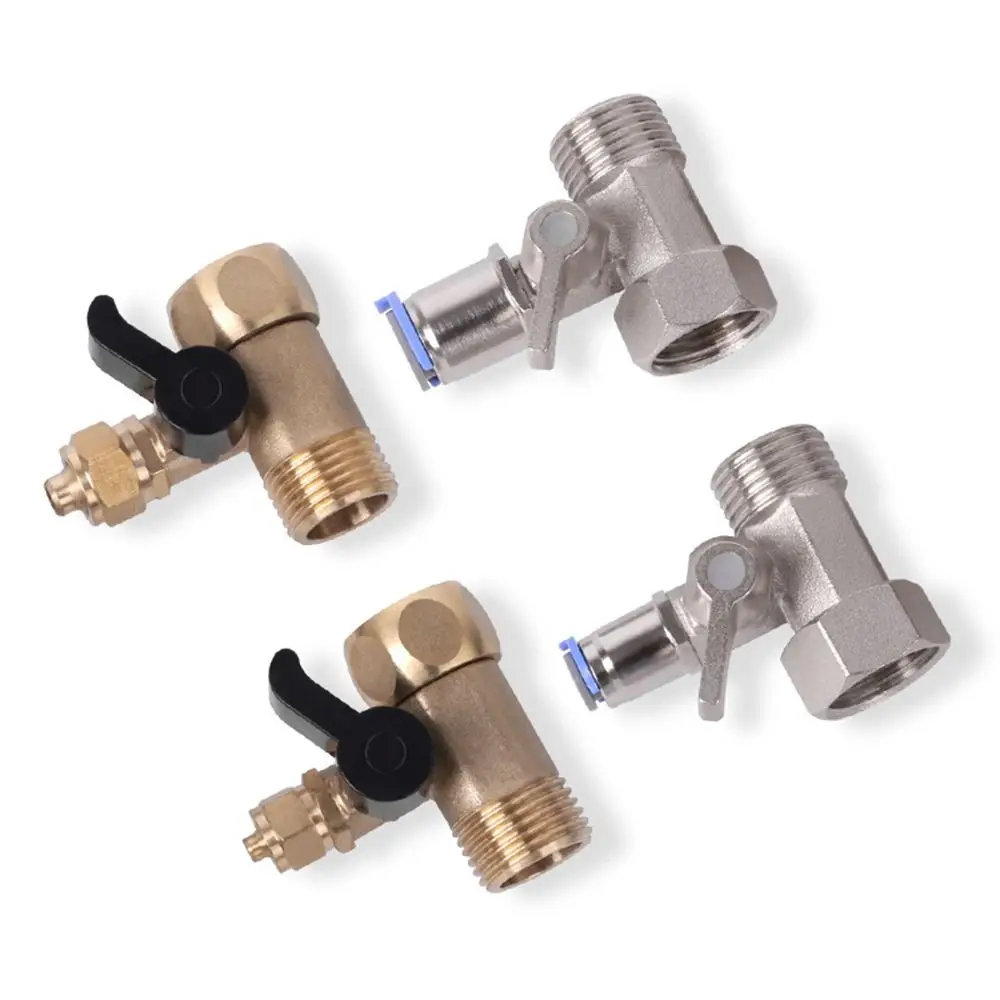 

Brass Quick Insert Three Way Valve Stainless Steel Leak Resistant Water Purifier Tee Connector Easy Install Replacement Part