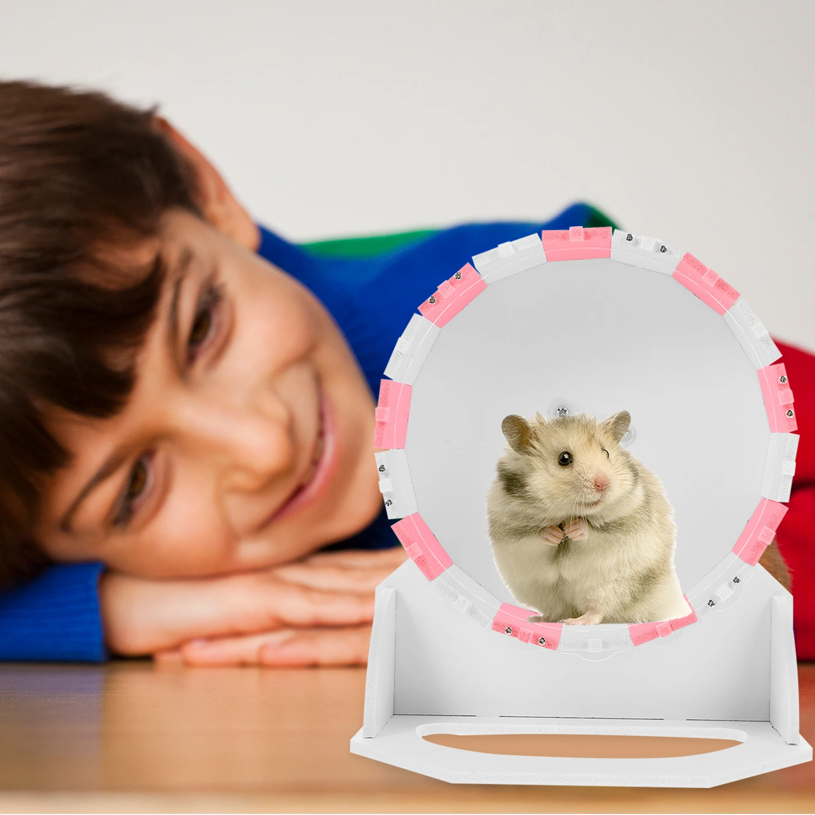 

Running Wheel Pet Hamster Playing Exercise Small Animals for Mice Pvc Quiet