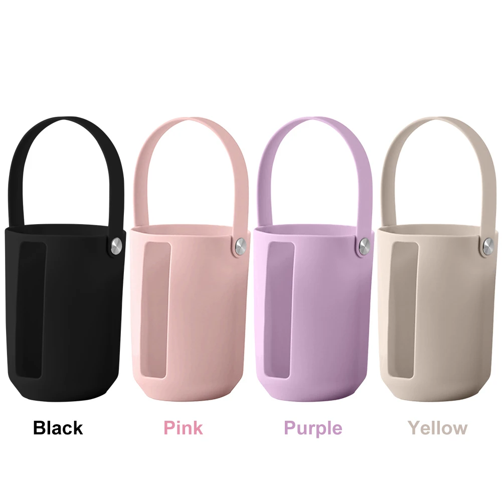 حامل زجاجة مياه بأكمام واقية مع مقبض محمول لزجاجة المياه ملحقات الأكمام لكوب ستانلي 40 أونصة