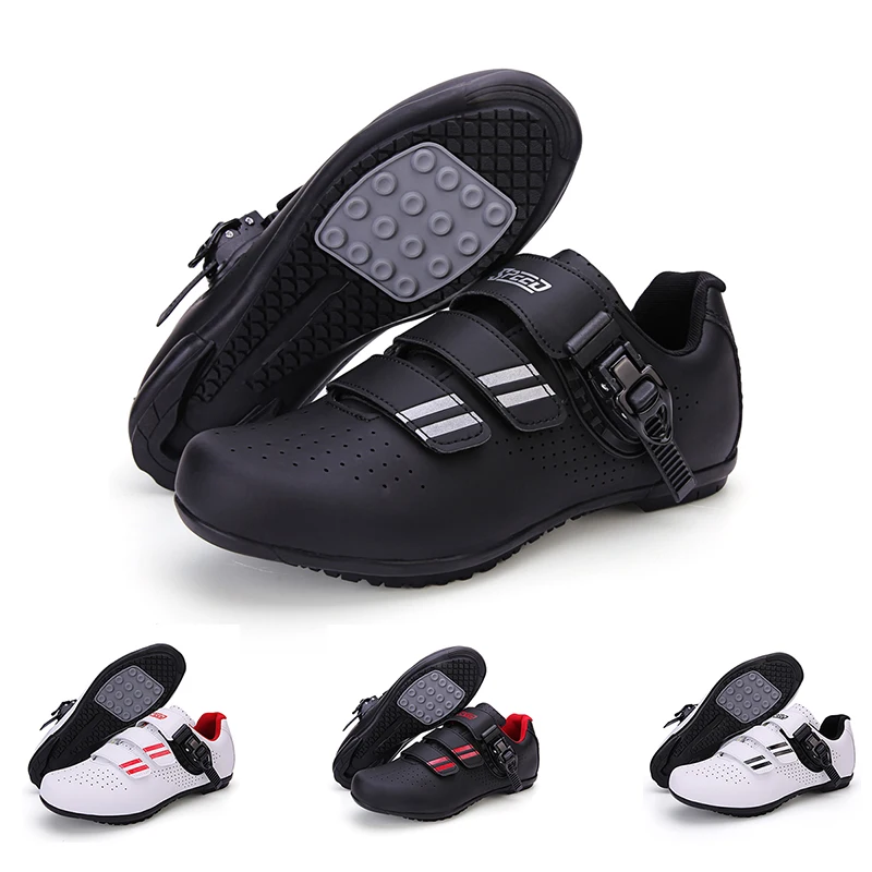 

Unisex Cycling Shoes with Look Delta Cleats -Peloton Compatible Spin Shoes with SPD Clips - Indoor Road Bike Shoes for Men Women