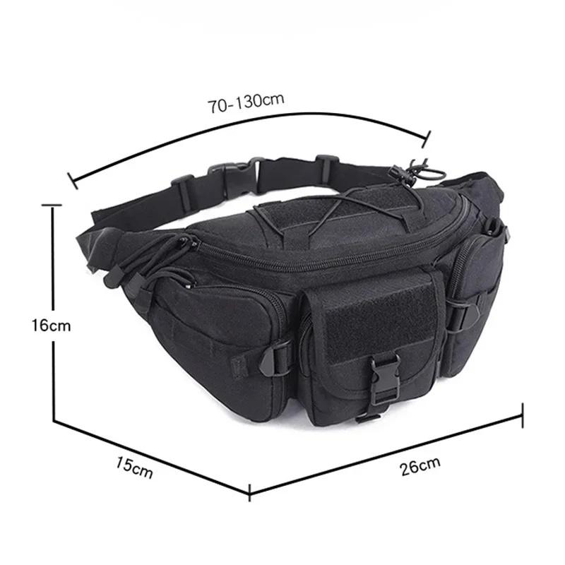 Wasserdichte Camouflage-Hüfttasche für Herren und Damen für Outdoor-Aktivitäten – Jagd, Wandern, Klettern, Angeln, Nylon-Gürteltasche – Detail 1