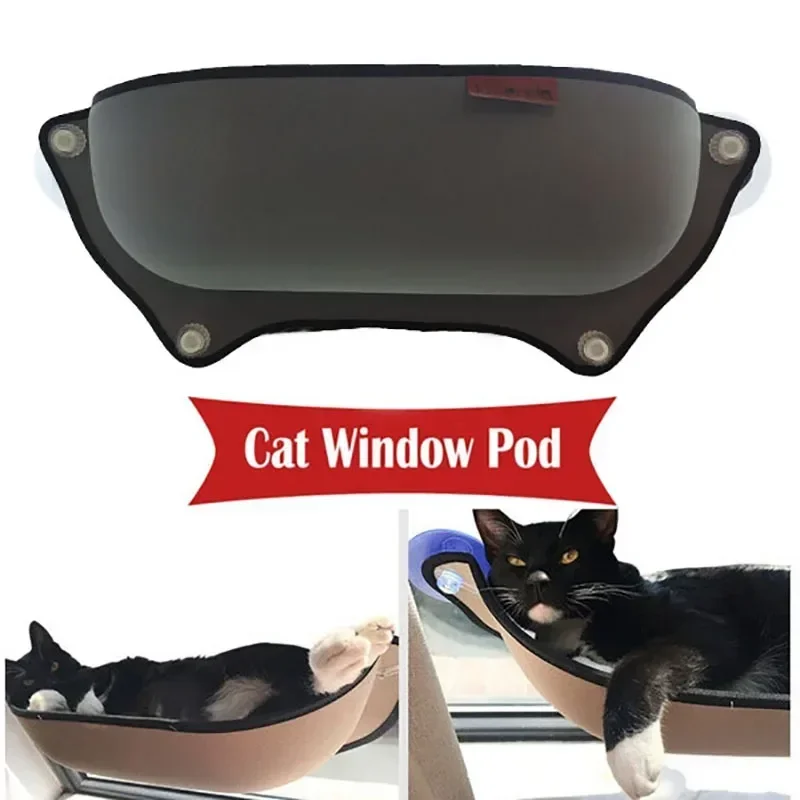 Hot Sale Cat Hammock Bed Mount Window Pod Lounger Suction Cups Warm Bed For Pet Cat Rest House Soft And Comfortable Ferret Cage