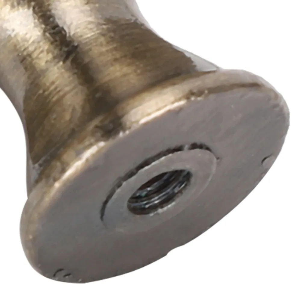 

Набор из 10 простых винтажных дверных ручек из цинкового сплава под античную латунь, круглые, 31*27 мм, для офиса и прикроватных тумбочек