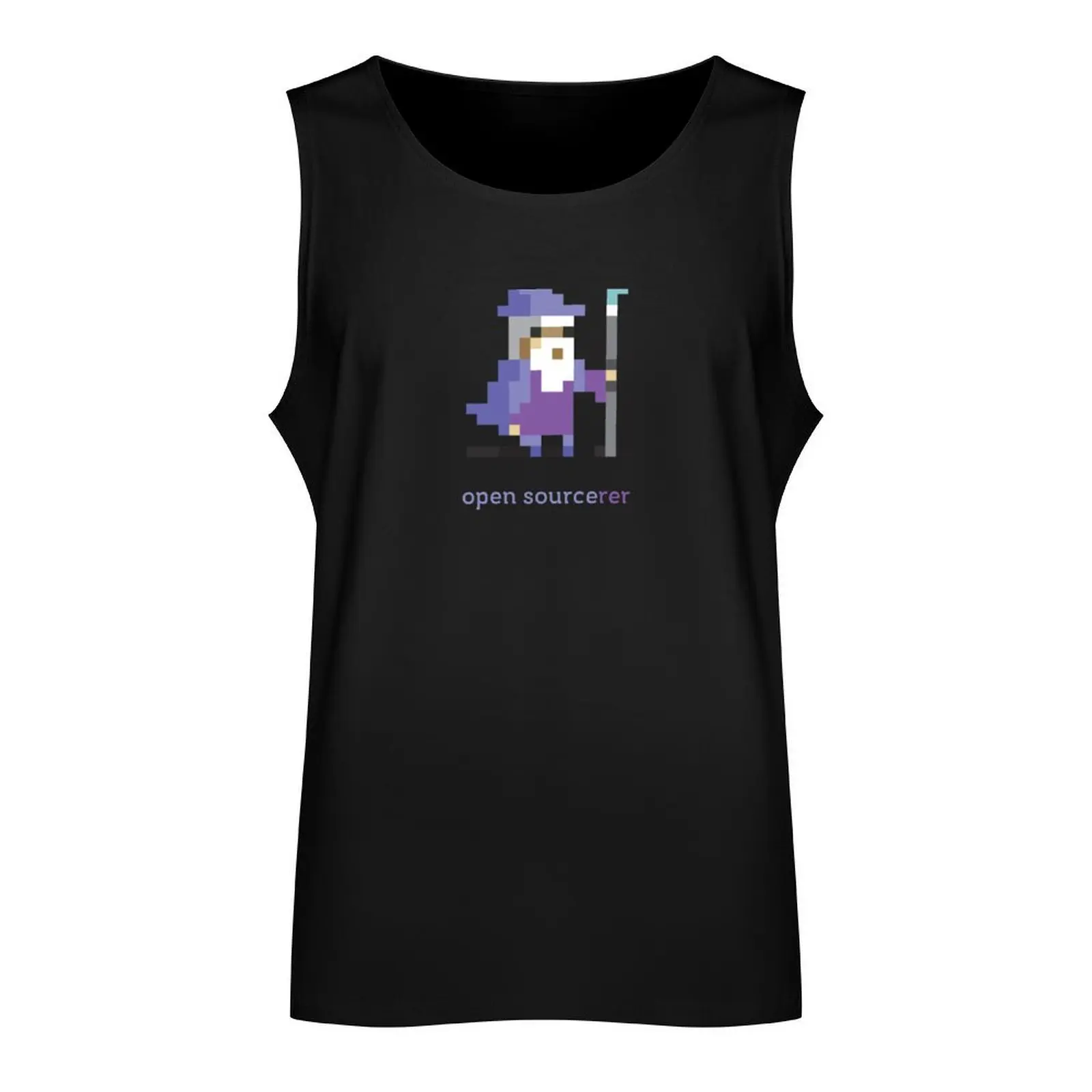 8-bit Open Source Sorcerer - Programming Tank Top new in tops & t-shirt sleeveless vests gym clothes man fitness t-shirt gym man