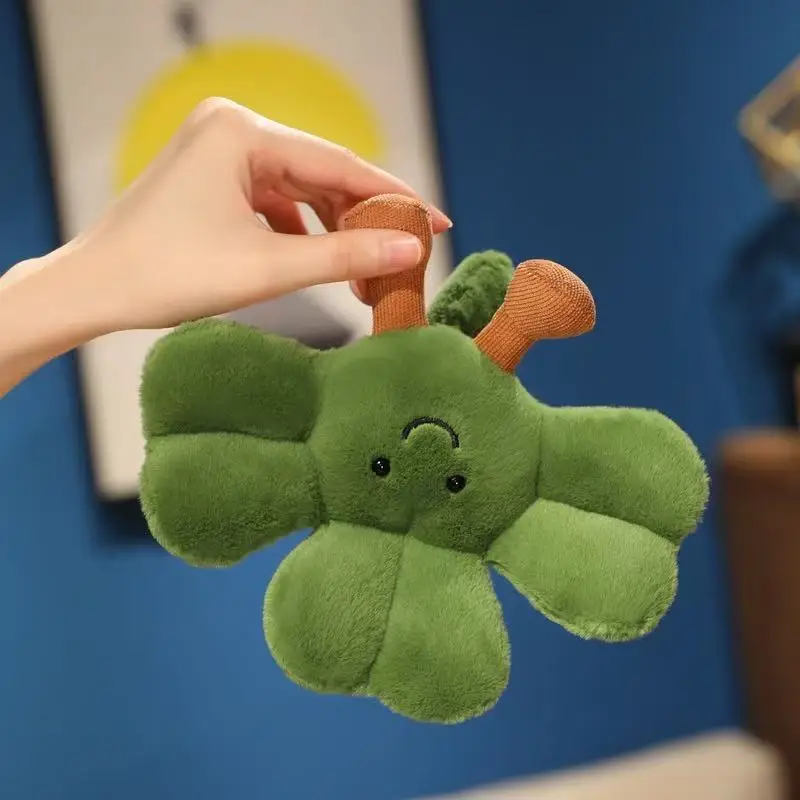 Novo trevo simulado boneca de pelúcia brinquedo dos desenhos animados anime plantas bonito travesseiro presente aniversário das crianças diversão boneca