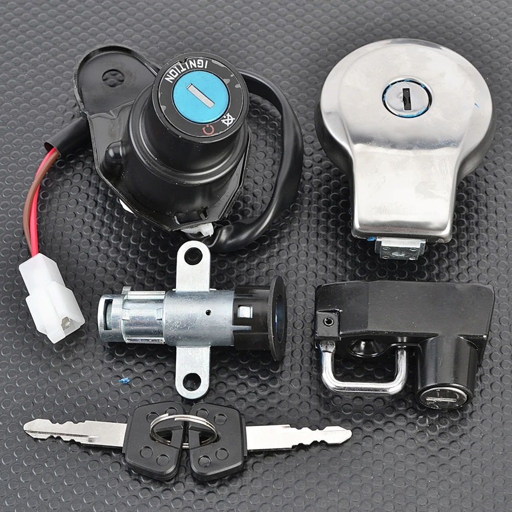 Para Yamaha XV400 Virago 1991 1992 1993 1994 XV 400: Interruptor de Ignição, Fechadura do Assento, Chave e Tampa do Tanque de Combustível