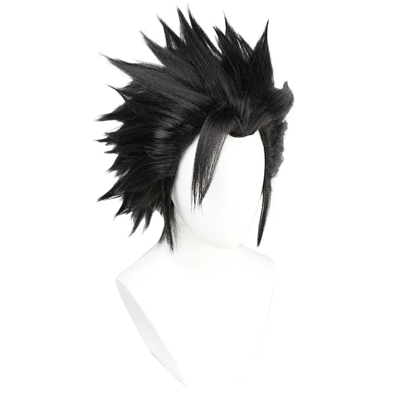 Fall Fair Game Final Fantasy FF7 Short Black Heat Resistant Hair Cosplay Halloween Costume Party Wig + Free Wig Cap