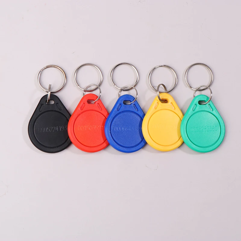 10 pçs 125khz somente leitura rfid tk4100 em4100 chip inteligente keyfobs de proximidade inteligente seguro porta entrada acesso id chaveiro token tag