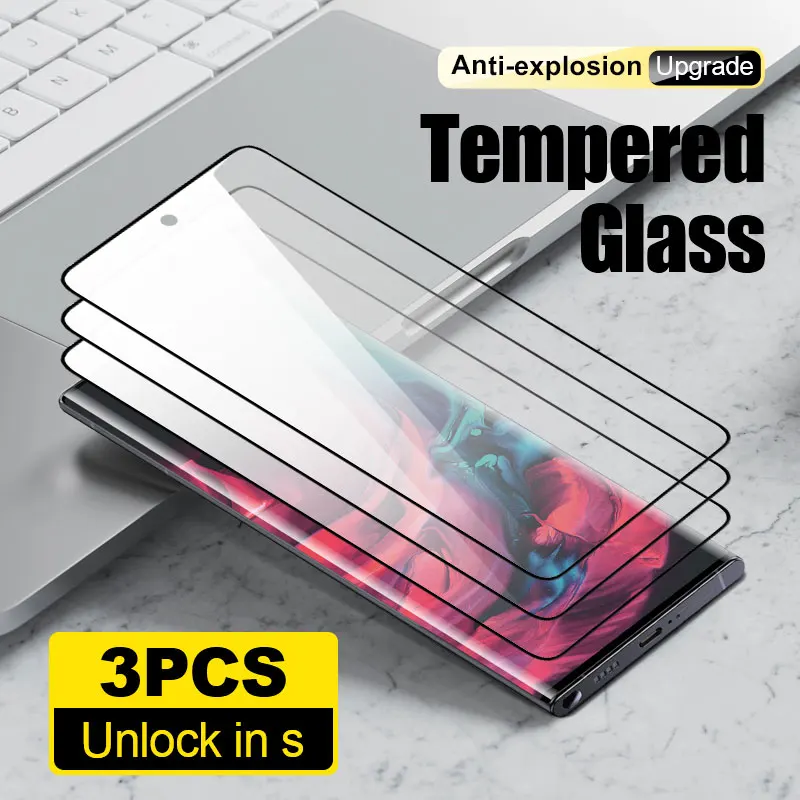 3Pcs tempered glass for Samsung S24 S23 Plus S22 Glass smartphone screen protector for Samsung S21 Ultra S20 S10 protective film