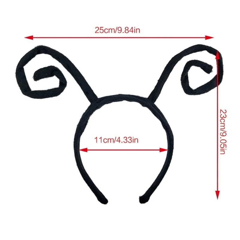 5ASD 할로윈 개미 헤드 밴드 할로윈 파티 의상 귀여운 나비 안테나 헤드 밴드
