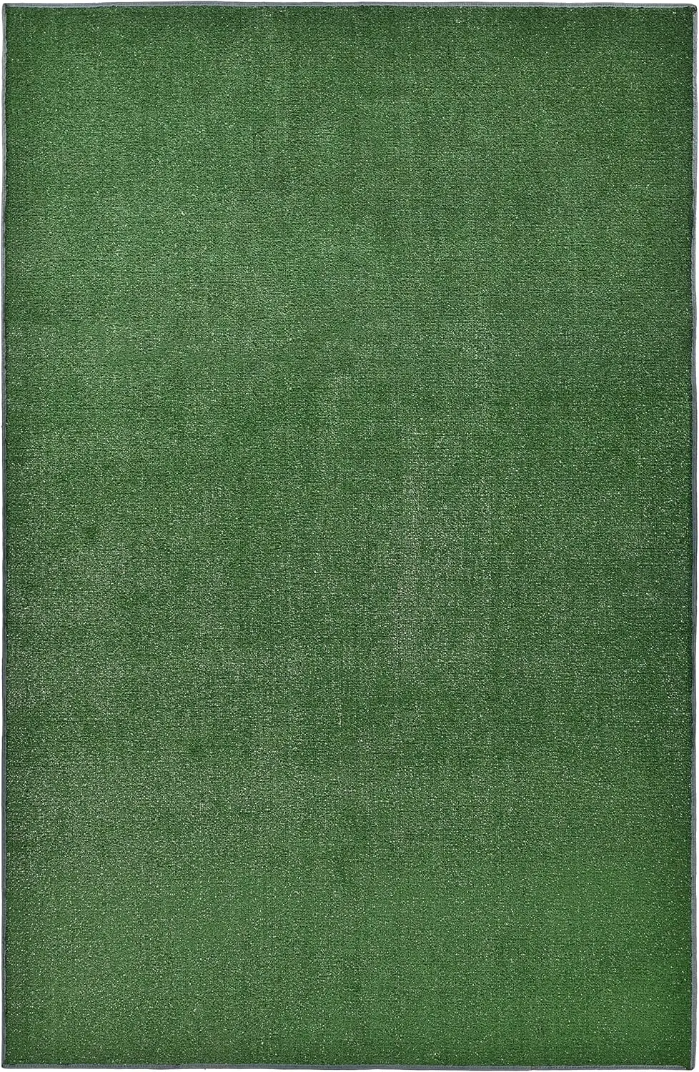 

Artificial Grass Rug 8x12 Ft Green Indoor Outdoor for Patio Lawn with Quick Dry Polypropylene