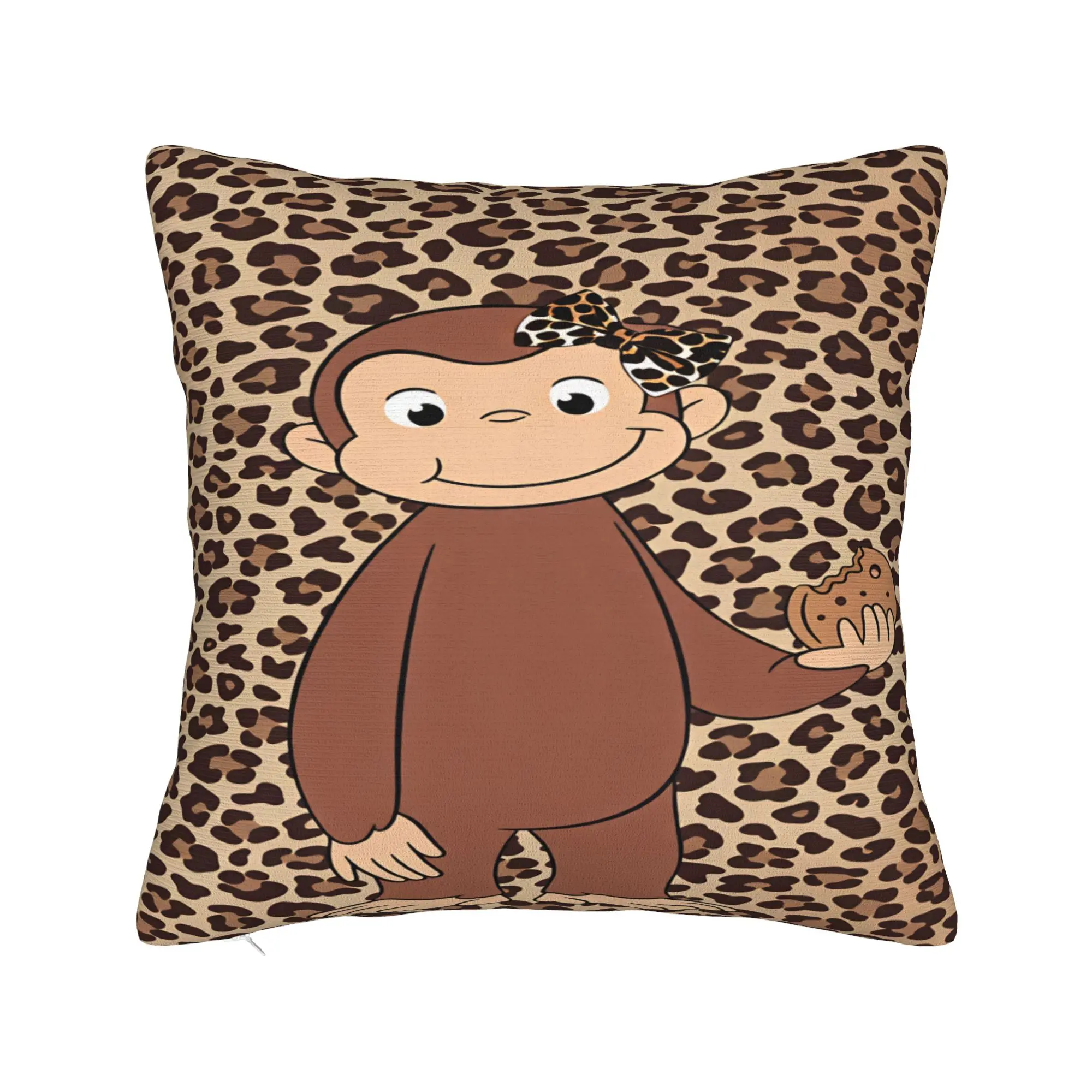 Curious George Monkey Pillowcases  Novelty Pillow Case For Living Room Sofa Design Pillow Cover