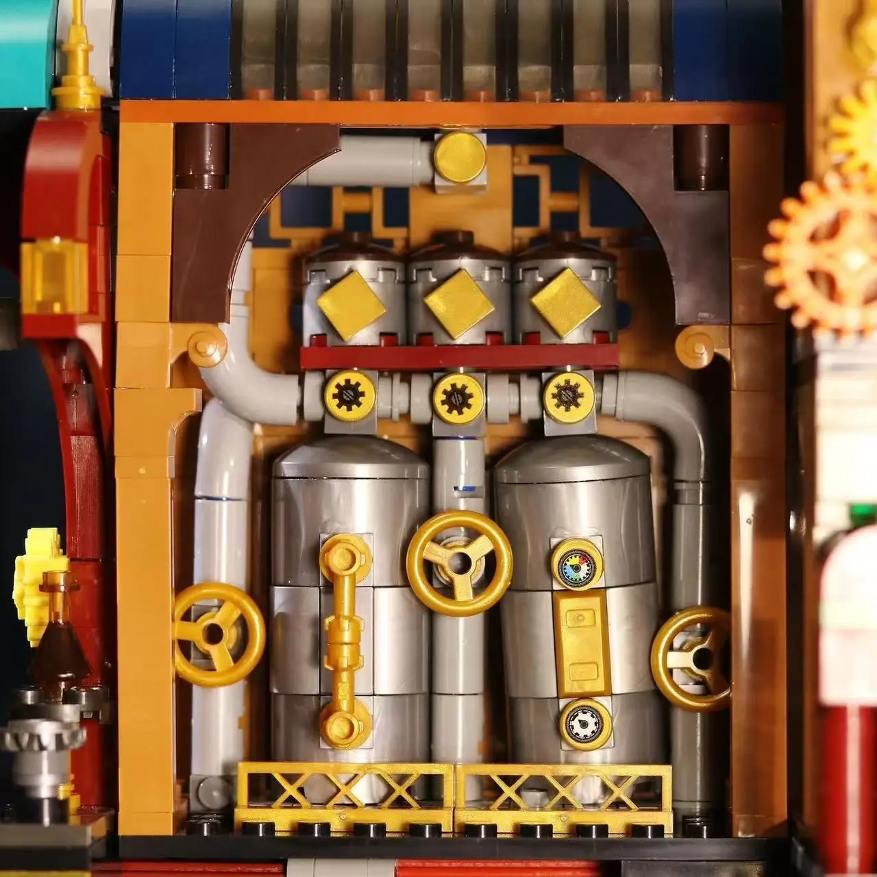 Zhegao Steampunk Bar Building Block Ornamenti Scena di strada architettonica Kit modello di assemblaggio puzzle educativo