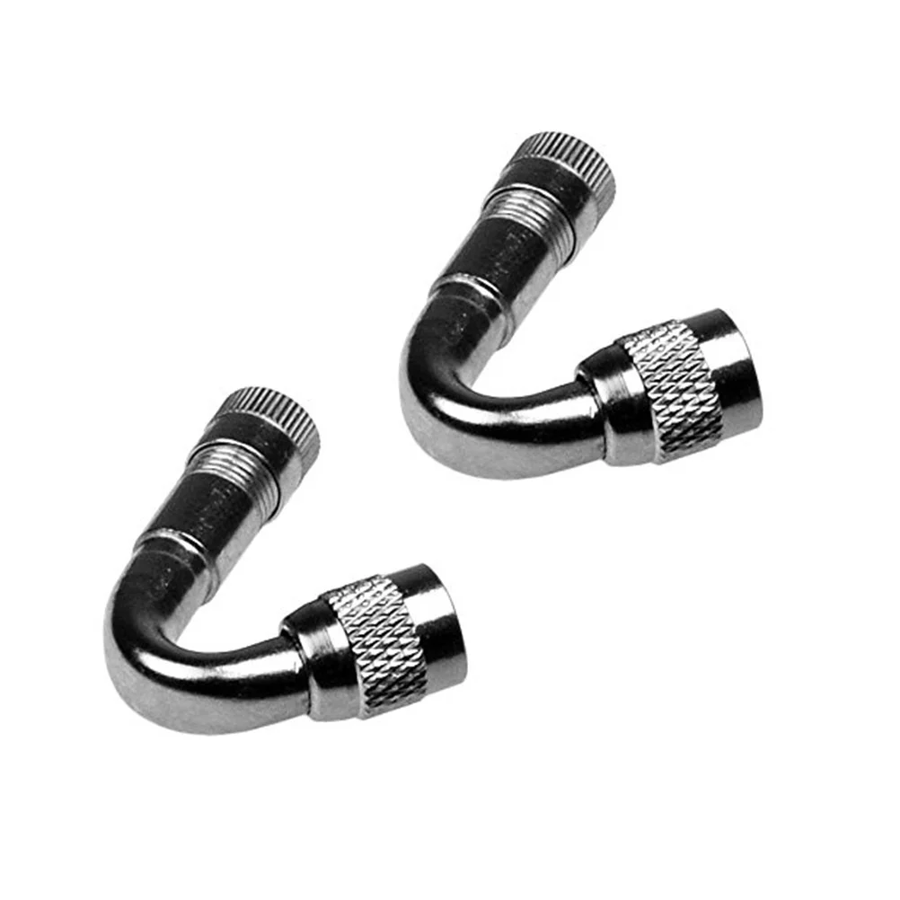 

4Pcs Stem Extension Adapter 90 Degree Brass Air Valve for Car Truck Motorcycle Reliable Sealing Dust Cap