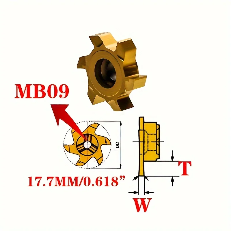 Imagem -04 - Cortador de Entalhe Cnc T-slot Inserções de Carboneto T-slot Txc Série de Fresagem Hron Sandvk Bloquear o tipo de Dente Iscar t6 t8 Thread Turning Face