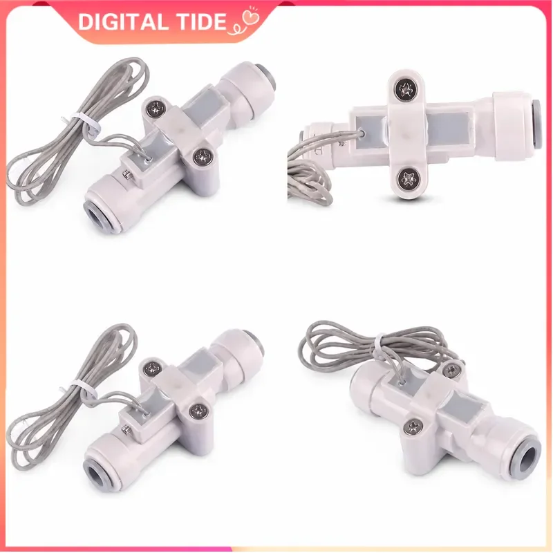 2 Way Normally Open Water Flow Switch Low Flow Start 300ml min Quick Connect Fitting for Water Applications