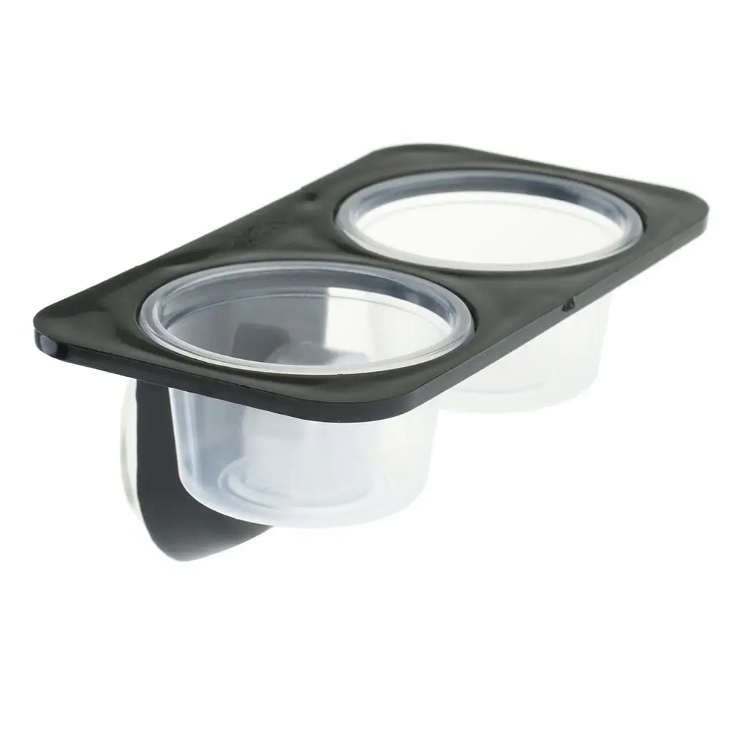 

Reptile Feeding Bowl Feeder with Suction Cup , Double Lattice