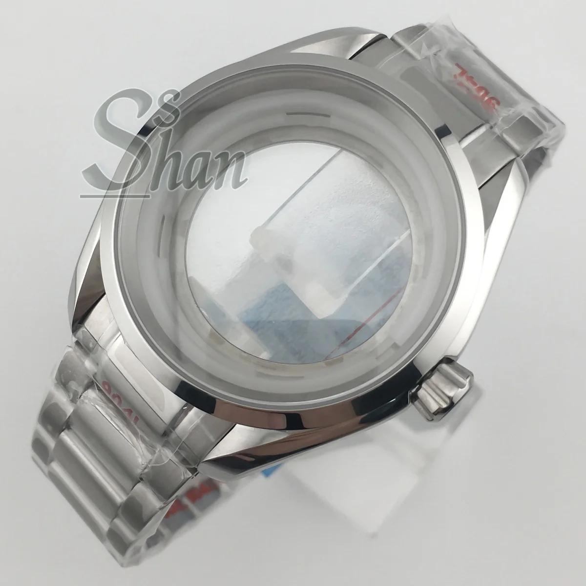 Boîtier pilote NH35 40mm, verre saphir NH34 NH35 NH36 ETA2824 PT5000, mouvement, bracelet en acier inoxydable, fermoir papillon